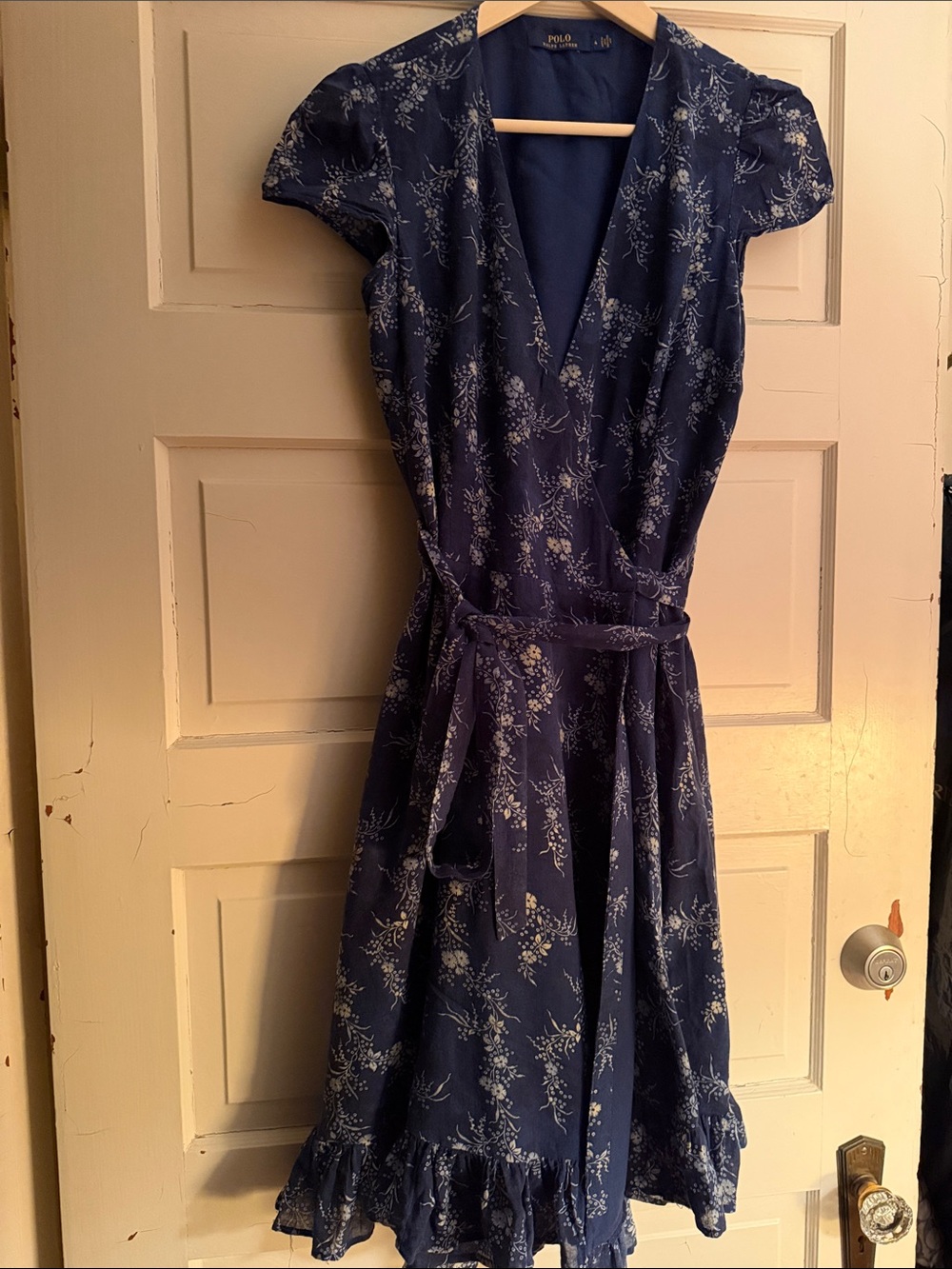 Polo Ralph Lauren Navy Blue-flowers.